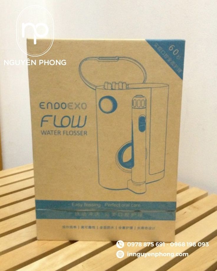 Mâu in hộp đựng máy tăm nước kraft giá rẻ 